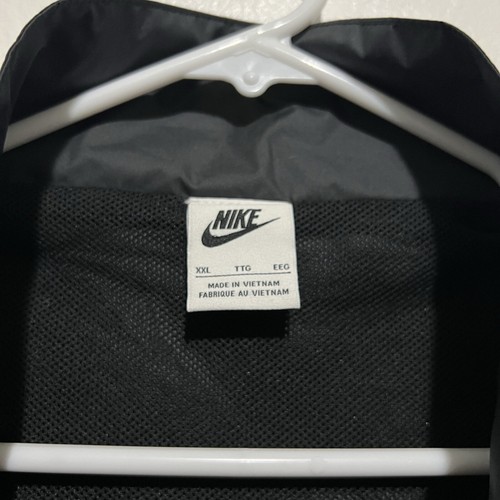 Nike Club Men's 2XL Full-Zip Woven Jacket Black - DX0672 - Picture 9 of 13