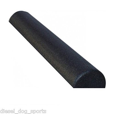Foam Roller Yoga Exercise Fitness 6X36 HALF ROLL Black