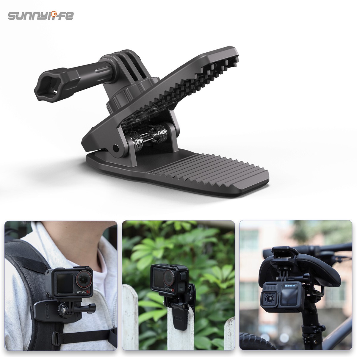 Universal for Insta360 X4/X3 1/4 Action Camera Clip Adjusatble 