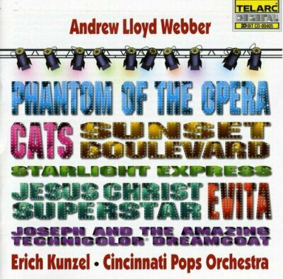 CD ERICH KUNZEL Cincinnati Pops Orchestra: Andrew Lloyd Webber TELARC1996 20-Bit