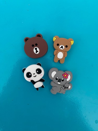 Shoe Charms Panda Bear Kola Brown Bear Plug Button Accessories Comp/ With Crocs - Picture 5 of 5