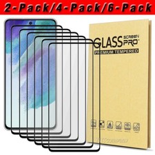 2/4/6 Pcs Full Tempered Glass Screen Protector Film For Samsung Galaxy S21 FE 5G