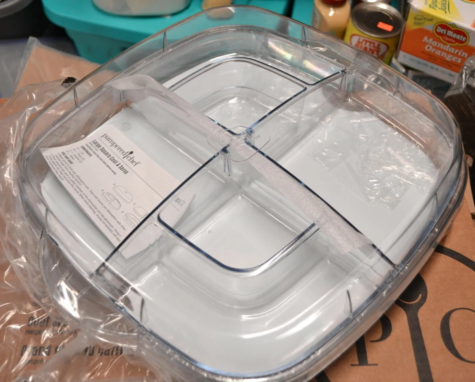 Pampered Chef LARGE Square COOL & SERVE - Chills for hours - Tailgaiting Snacks - Image 3 of 4