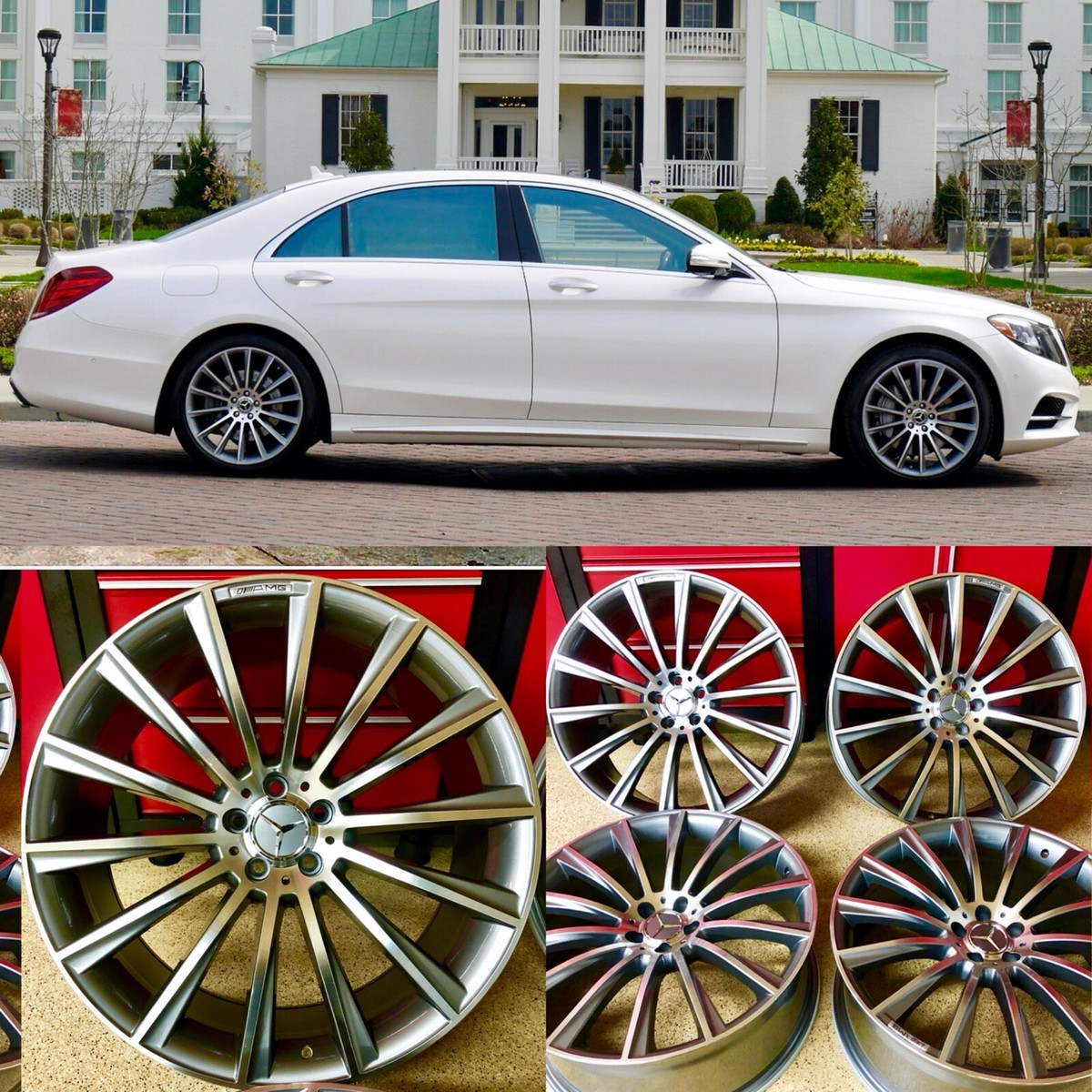 18 INCH MERCEDES MULTISPOKE E63 RIMS WHEELS SET4 NEW FIT E350 C300