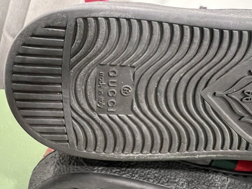 Gucci Ace Stripe Sneakers Web Black Multicolor Leather 9 Uk or 10 US or 44 EUR - Picture 8 of 10