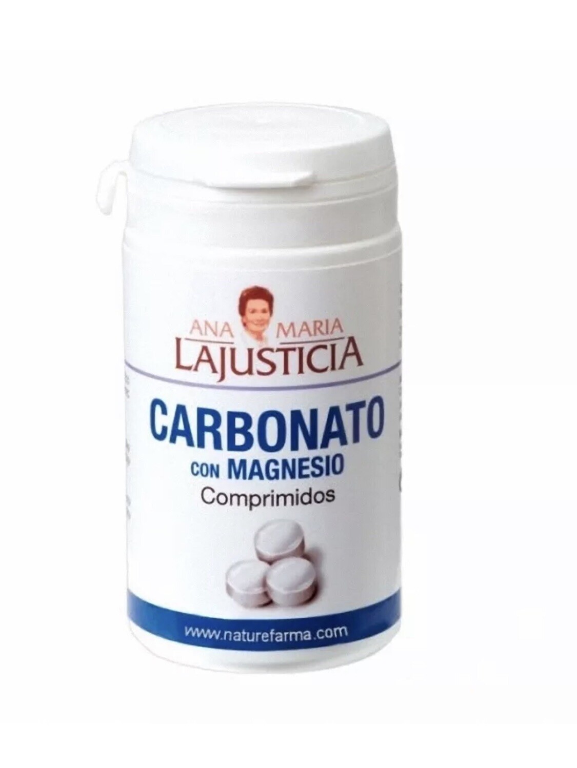 ANA MARIA LAJUSTICIA CARBONATO DE MAGNESIO EN POLVO 75 COMPRIMIDOS.