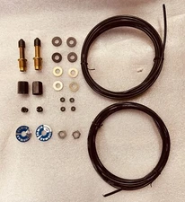 Universal Air Shock hose kit-valves Hoses with independent Brass fill option