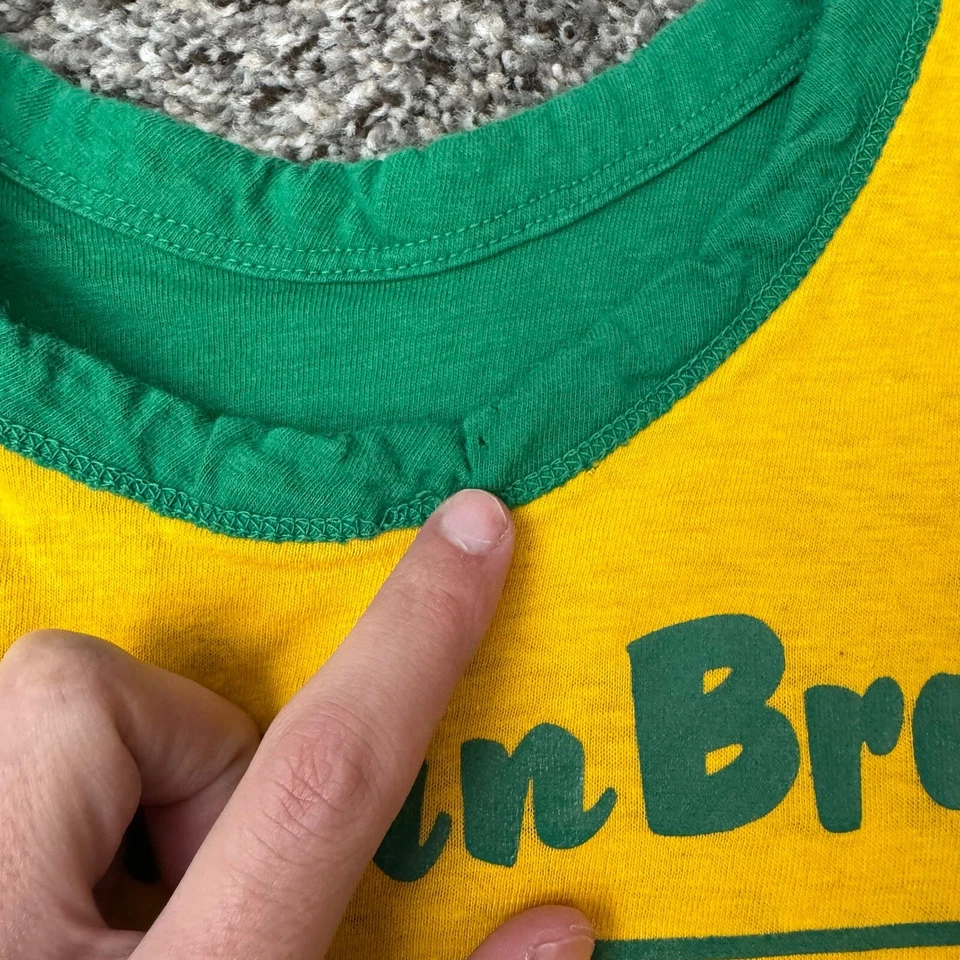 Camiseta De Colección Champion Para Hombres M Reversible Años 70 Azul Bar Alabama Mtn Brook Todo Algodón Foto 4 de 4