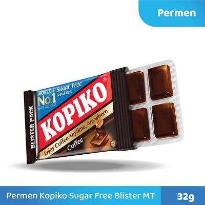 6 Blister Pack KOPIKO Sugar Free Coffee Candy 32 g ( 8 pcs x 4 g )