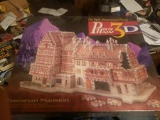 Puzz 3D Bavarian Mansion 418 Pc Puzzle 1994 NEW SEALED. Milton Bradley
