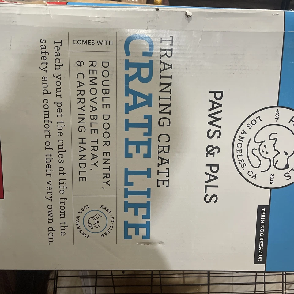 Caja de entrenamiento plegable de alambre para perros Paws & Pals envío gratuito XTRA GRANDE Foto 4 de 4