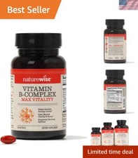 Vitamin B Complex for Women and Men - with Folic Acid Biotin B1 B2 B3 B6 B12 ...