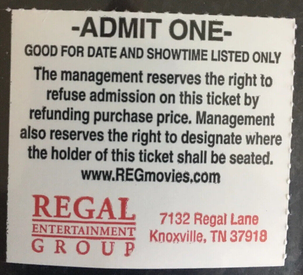 STAR WARS - The Force Awakens. 12/25/15 Regal Cinema (Concord 10) Ticket Stub.
