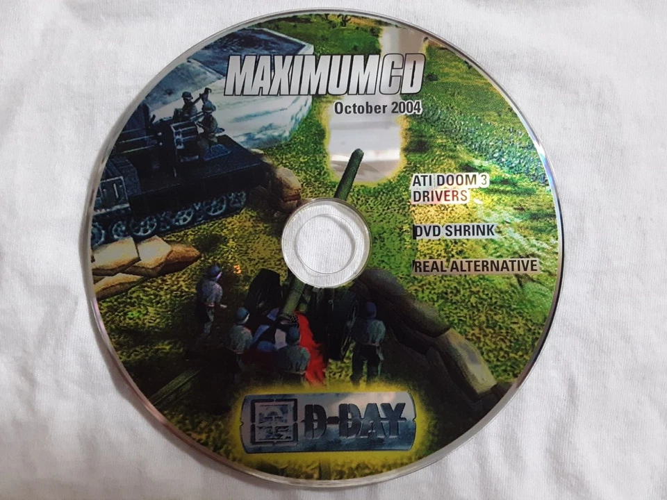 D-Day game demo Maximum CD Oct 2004 FREE SHIPPING ATI Doom 3 Drivers, DVD Shrink - Image 2 of 3