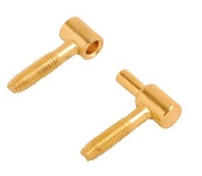 Screw In Lift Off Cabinet Hinges EB Brass Colour Screwless Hinge Male and Female