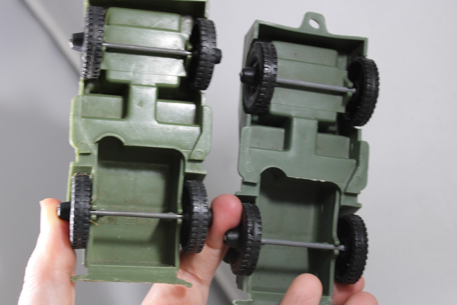 Vintage Plastic Army Toy Jeep Made In USA TIM-MEE Toys Lot Cars