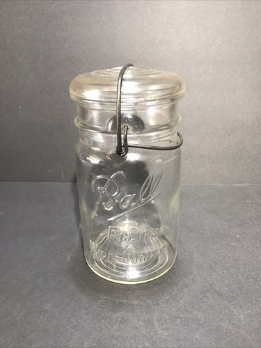 Vintage Ball Eclipse Widemouth Clear Canning Jar Quart - 第 1/11 張圖片