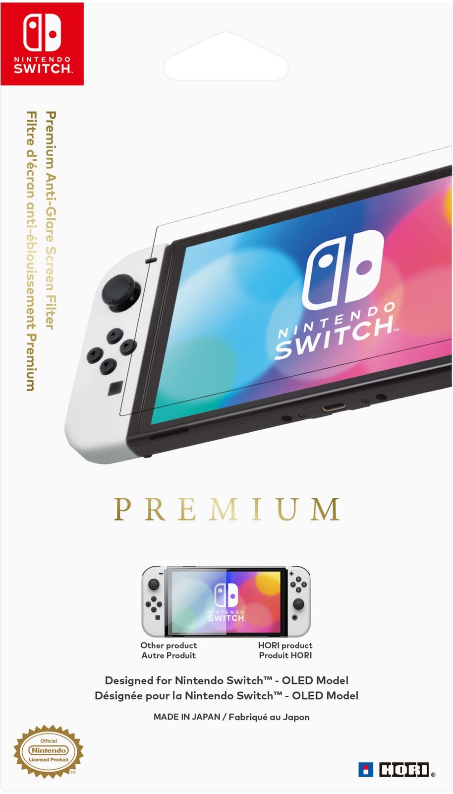 Hori Switch OLED Premium Anti-Glare Screen Filter (Nintendo Switch)