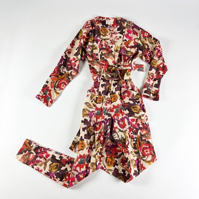 Sezane x Chufy Memories Of Romania Abstract Print Pattern Belted