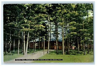 c1910's Dance Hall, Brookside Park Between Athol And Orange MA Antique Postcard