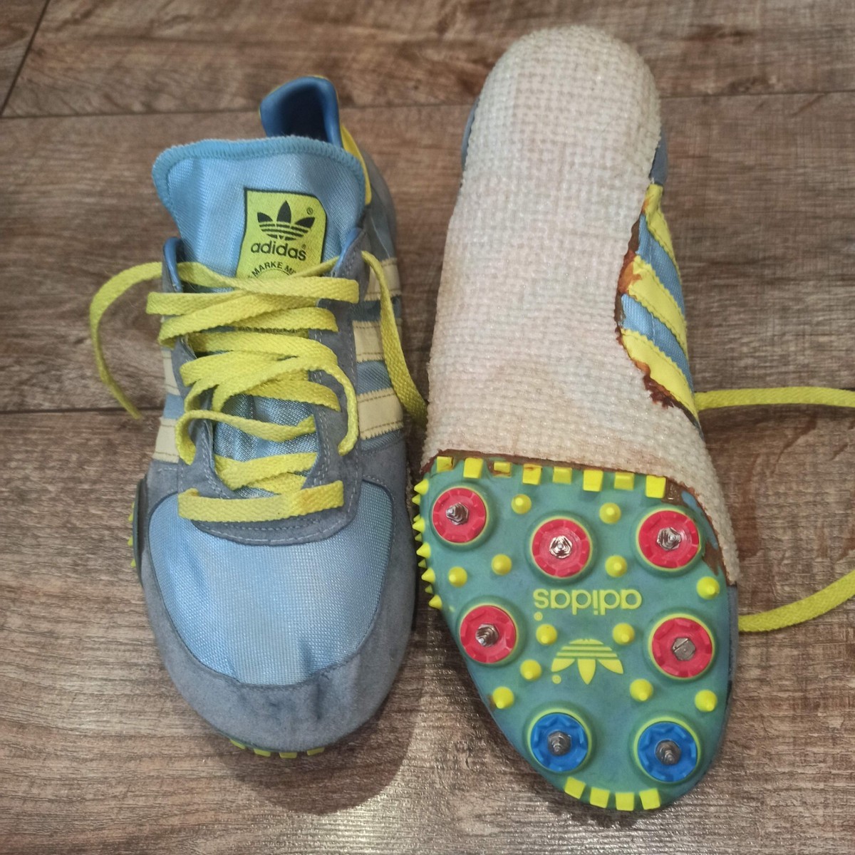 VTG 80s' Adidas Adi star 80 Track Spikes Running Shoes West VTG 80s' Adidas Adi star 80 Track Spikes Running Shoes West