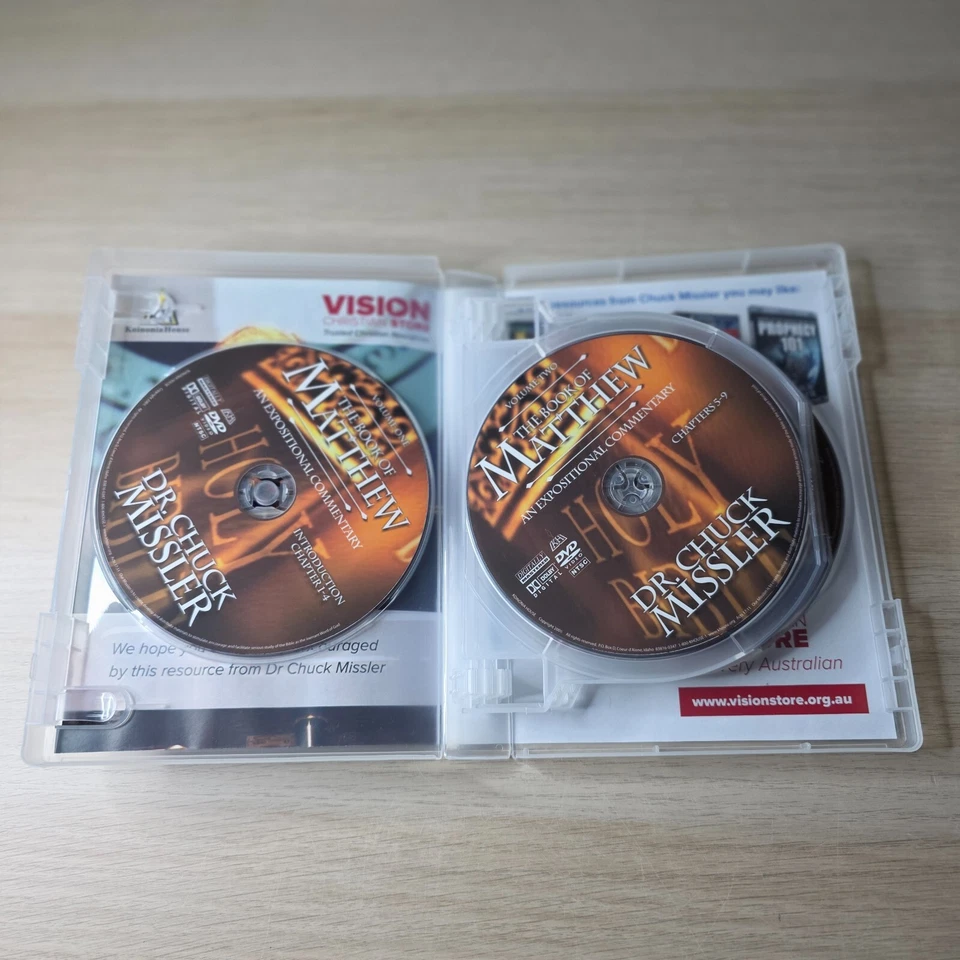 Dr Chuck Missler The Book of MATTHEW An Expositional Commentary Bible 8 DVD set - Image 3 of 4