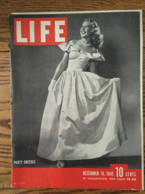 Vintage Life Magazine Party Dresses Camel from 10 December 1945 Post WW2  USA | eBay