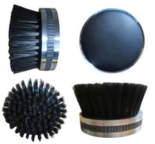 Shoe Shine Clean Polish Brush Round Leather Topped 2 1/2" Diameter