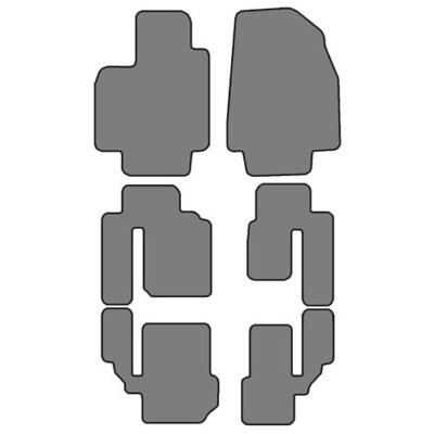 2007-2015 Mazda CX-9 3 Row Sets Custom-Fit Carpet Floor Mats-Black