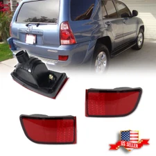 Pair Rear Bumper Reflector Lights Marker Lamps For 2003 2004 2005 Toyota 4Runner