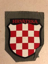 Herb rękawa chorwackiego HRVATSKA BEVO, doskonały stan