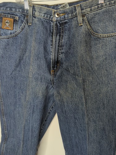 CINCH BRONZE LABEL Mens Slim Fit Tapered Leg High Rise Denim Jeans 36x34 Western - Picture 10 of 11
