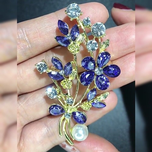 Broches fleur vintage tendance luxe épingles beaux bijoux cadeaux pour femmes hommes - Photo 30/244