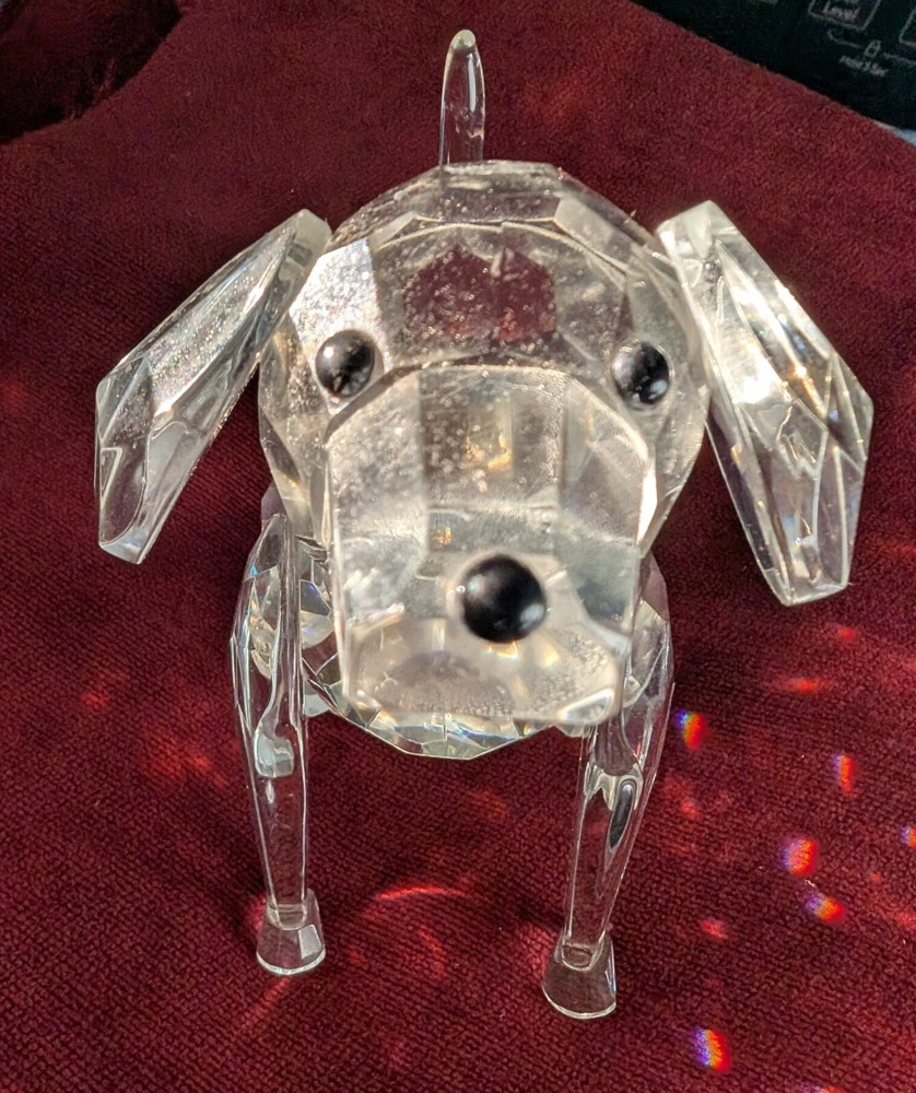 Crystal Dog Statue