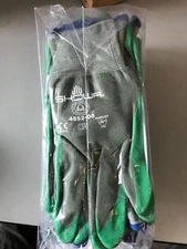 12 Pairs Showa Zorb-It Biodegradable Nitrile Palm Polyester Work Gloves Size 8