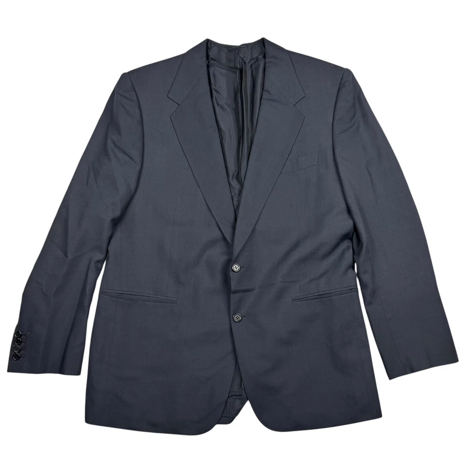 William Fioravanti Mens Wool Bespoke 2-Button Blazer Gray • 44L - Image 2 of 4