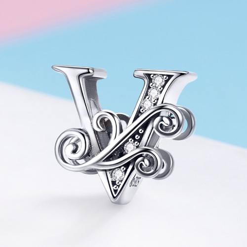 Genuine S925 Charm Bead Alphabet Birthday Names Letter A - Z Vintage AFG - UK - Picture 210 of 267