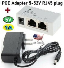 POE Injector Passive for IP Camera VoIP Phone Netwrok AP Device 5V-52V 5V-1A