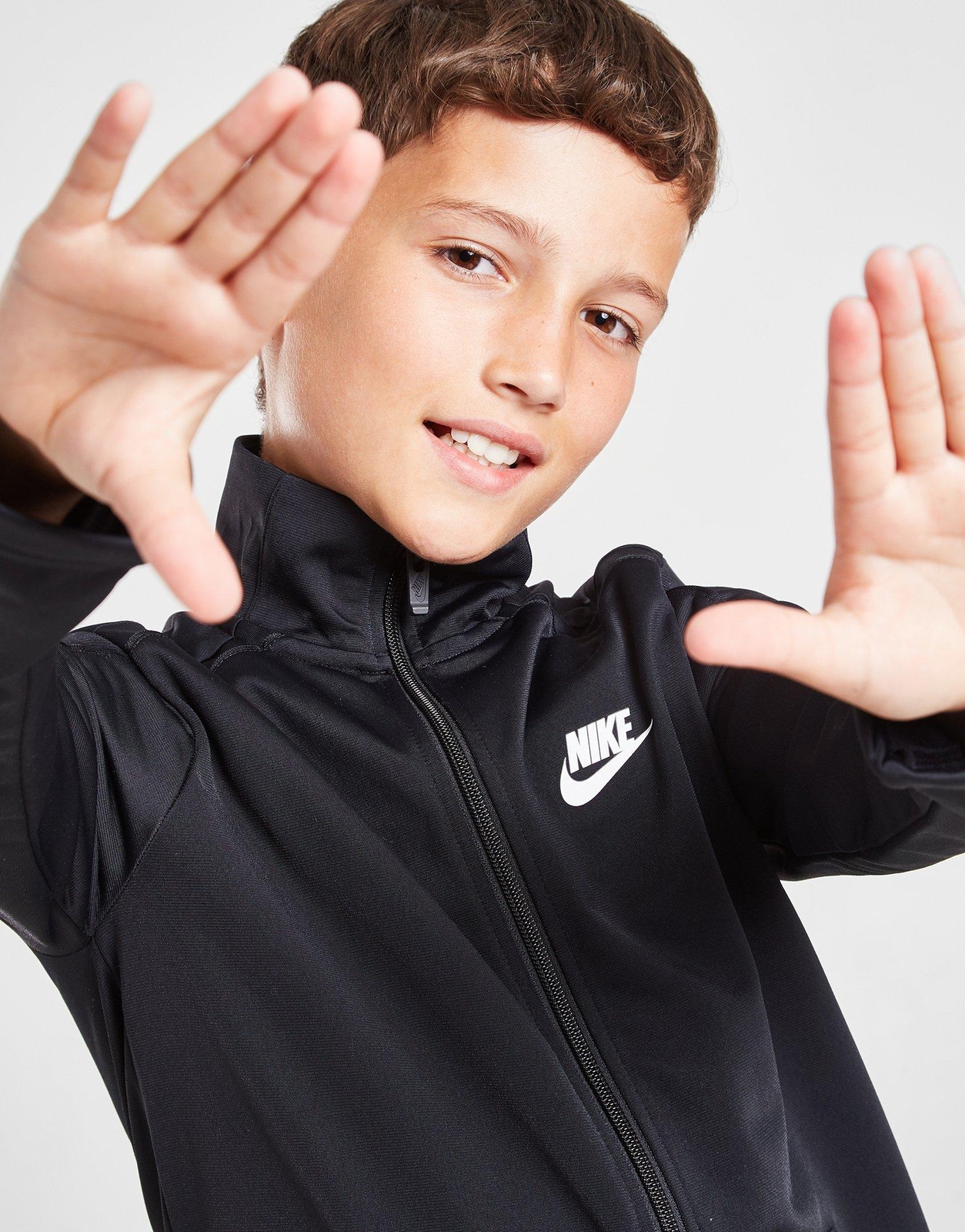 BOYS NIKE TRACKSUIT TOP BOTTOMS KIDS ZIP JACKET JOGGERS BLACK PANTS KIDS SET image 3