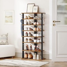 HOOBRO 8-Ebenen Schuhregal Ablagegestelle Schuhablage schmales Schuhschrank 