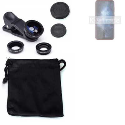 Kamera Linsen für BQ Mobile BQ-6061L Slim Weitwinkel Makro Fisheye Augsatz Lins