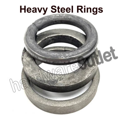 SGS WELDING Mild Steel 100mm Ø HEAVY SECTION Rings FLAT SQUARE & ROUND Steel Sections