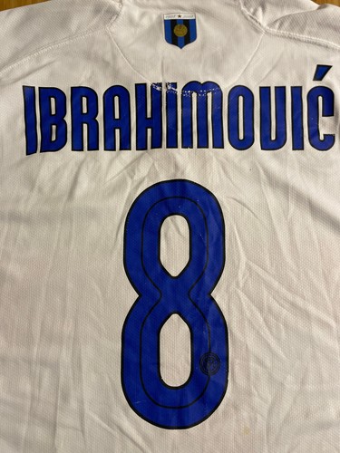 Maglia Shirt Trikot Camiseta Fc Inter Milan Nike away 2007/08 Ibrahimovic 100th - Foto 9 di 12