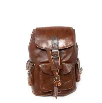 Damen Rucksack Tasche Umhängetasche Echtes Leder Marokko 31 x 20 Einzigartig - Bild 1 von 4