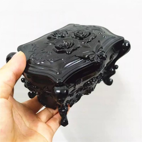Carved Jewelry Storage Box Korean Style Rose Flower Storage Box Home - Picture 6 of 9