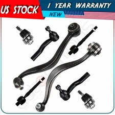 For 2007-2012 Lincoln MKZ 8Pcs Lower Control Arm And Ball Joint Tie Rod End Kit