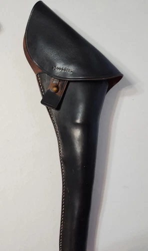 REPRO US Civil War Revolver Holster Leather Black