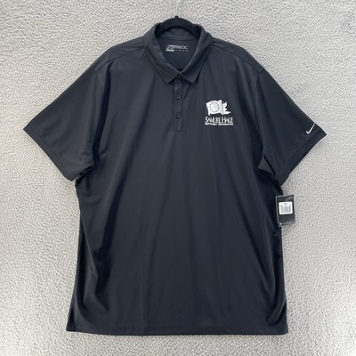 Nike Golf Polo Shirt Men Extra Extra Large Black Performance Stretch Samuel Hale