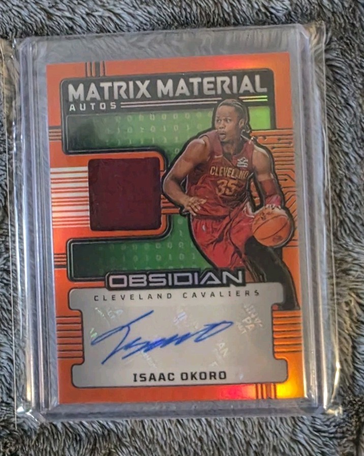 Isaac Okoro Obsidian Matrix Material AUTO & PATCH Lot Including TRUE 1 OF 1! 1/1 view 11