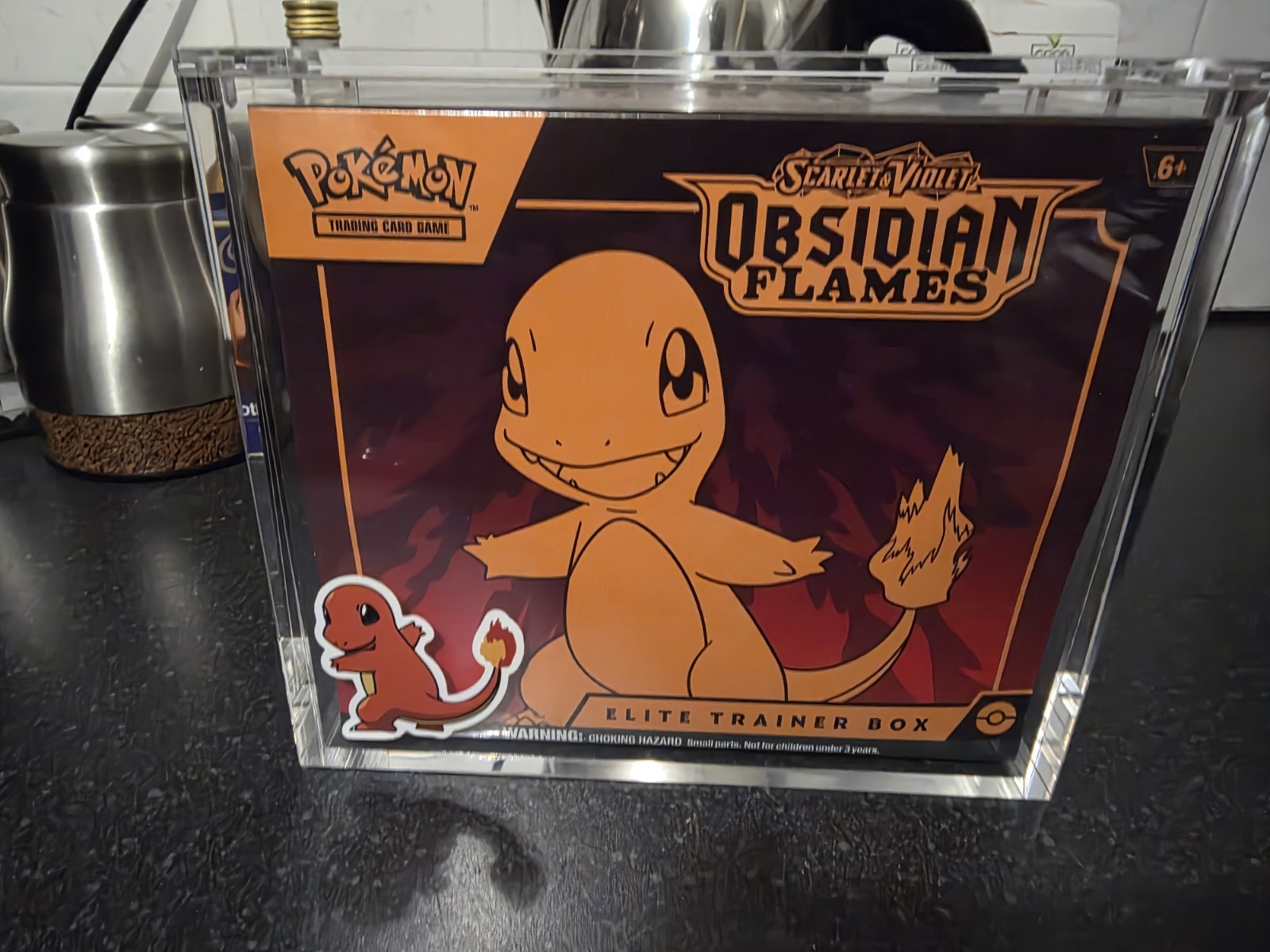 Pokemon Scarlet & Violet Obsidian Flames ETB Sealed With Acrylic Case